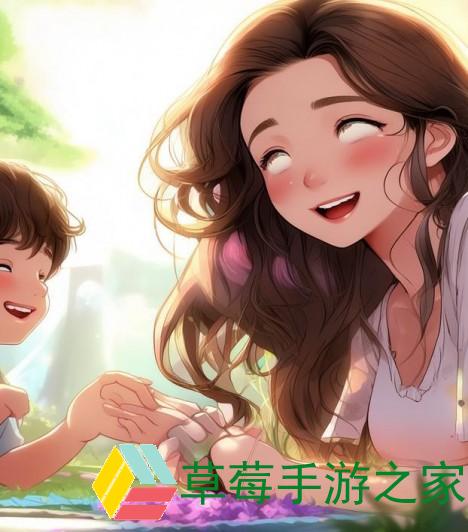 与孙儿共度天伦时光欢笑声声乐融融